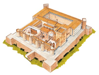 Aljaferia. Zaragoza, Spain. Islamic palace by Fernando Aznar Cenamor